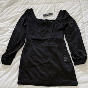 Lulu's Classic Black Long Sleeve Dress